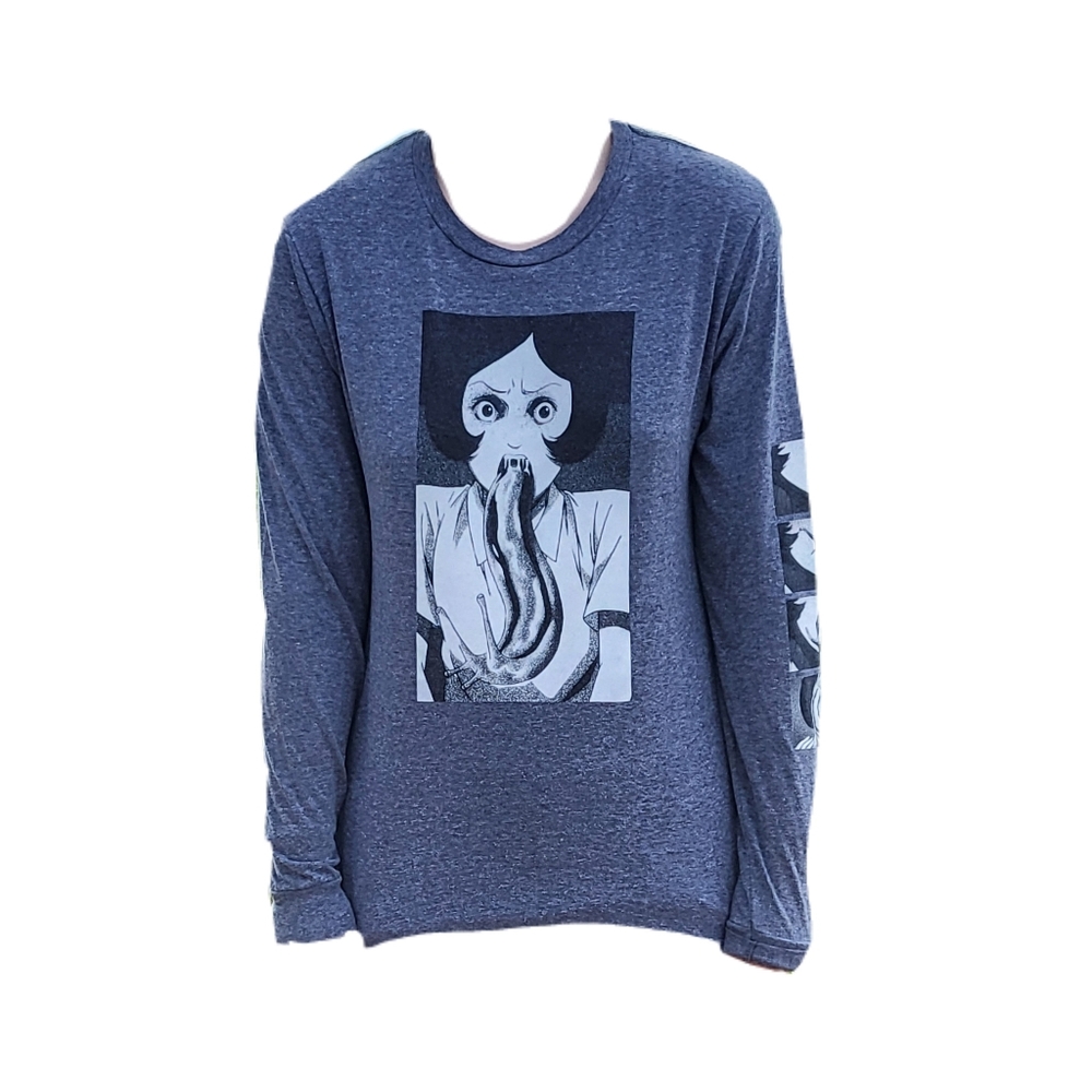 junji Ito- Uzumaki gray long sleeve shirt unisex